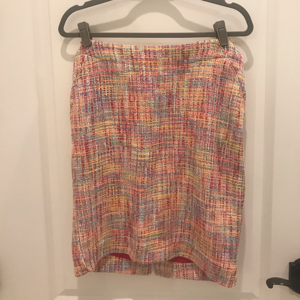 Bright colored tweed skirt, worn once.
